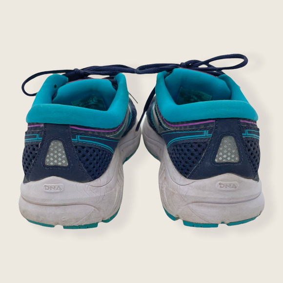 Brooks Addiction 13 Lace Up Running Athletic Sneakers Blue Purple 6 - Picture 3 of 8